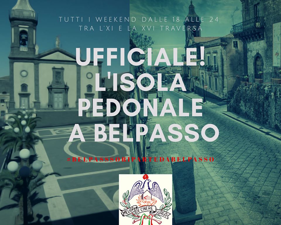 Isola pedonale a belpasso