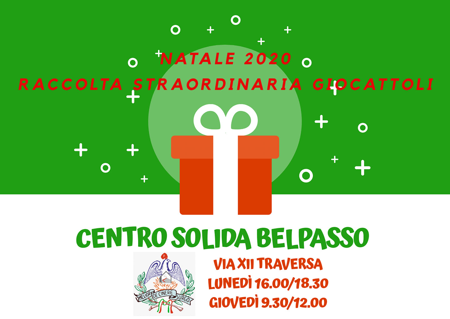 Centro solida - raccolta straordinaria giocattoli